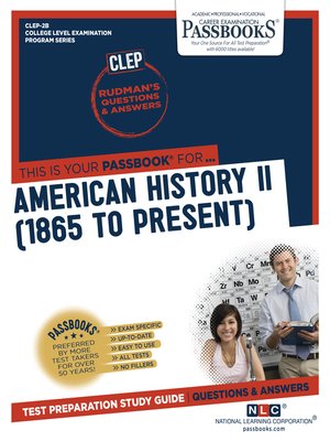 cover image of AMERICAN HISTORY II (1865 to Present)